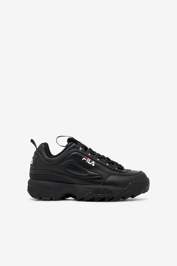 Fila Disruptor 2 Boy's Sneakers - Black/Black/White,NZ 486-81794